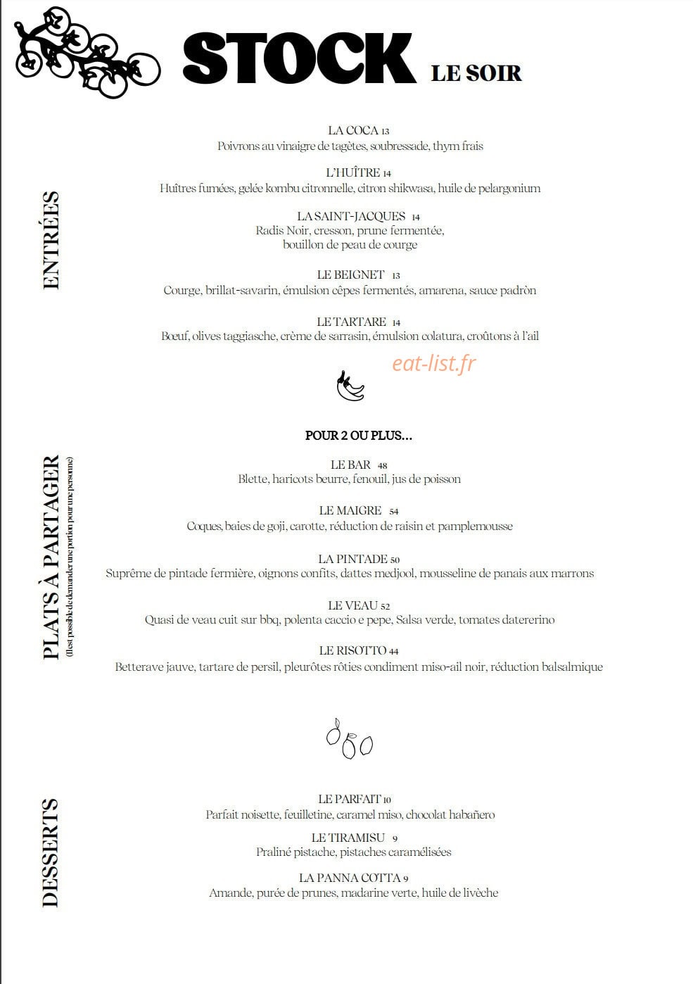 Le Stock — carte page 3