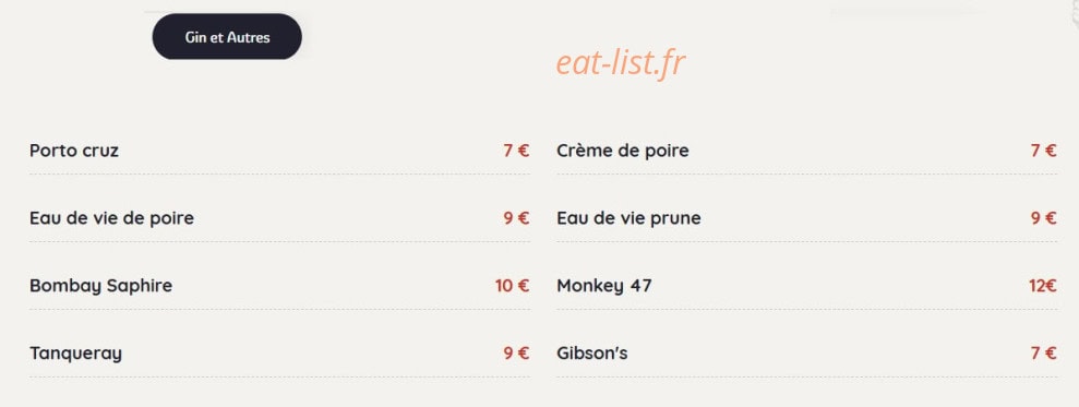 Le tipsy — carte page 10