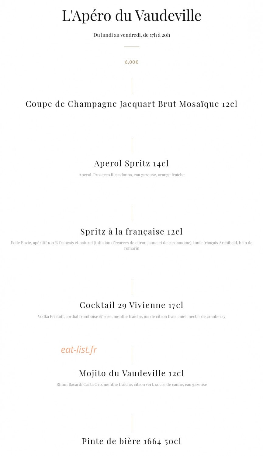Le Vaudeville — carte page 8