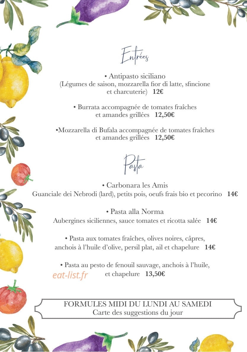 Les Amis des Messina — carte page 3
