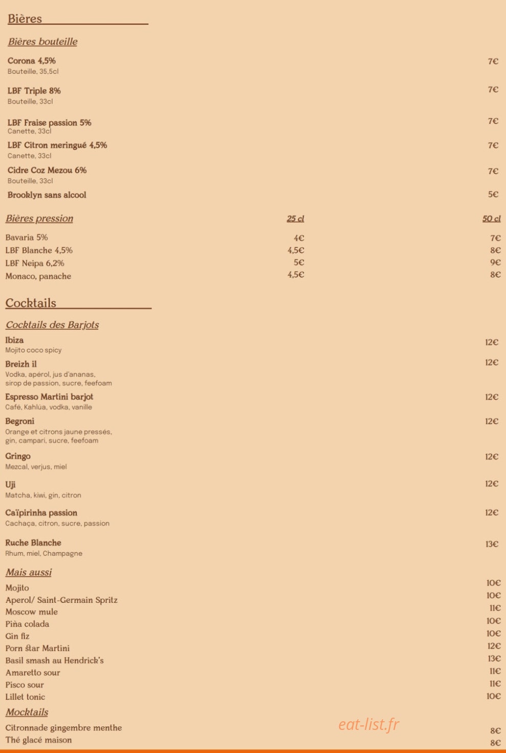 Les Bargettes — carte page 7