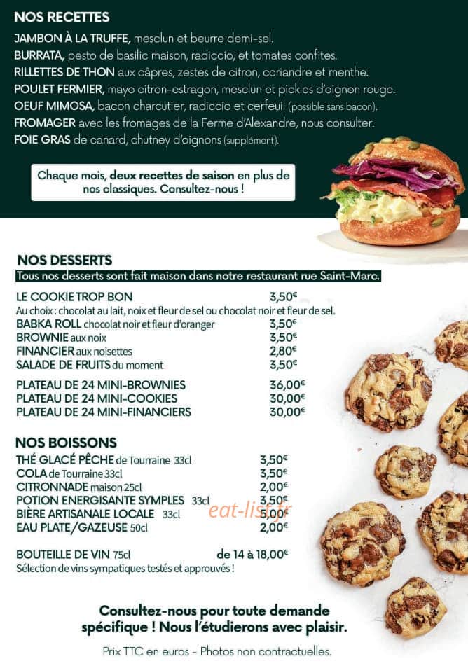 Les Petites Pépites — carte page 3