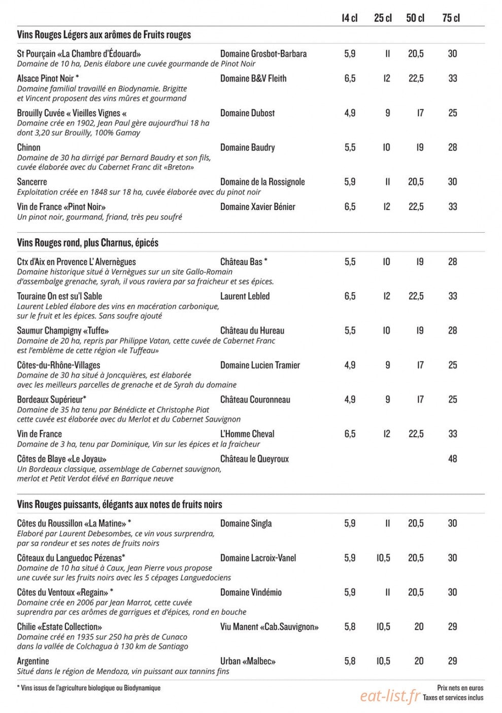 Lézard café — carte page 5