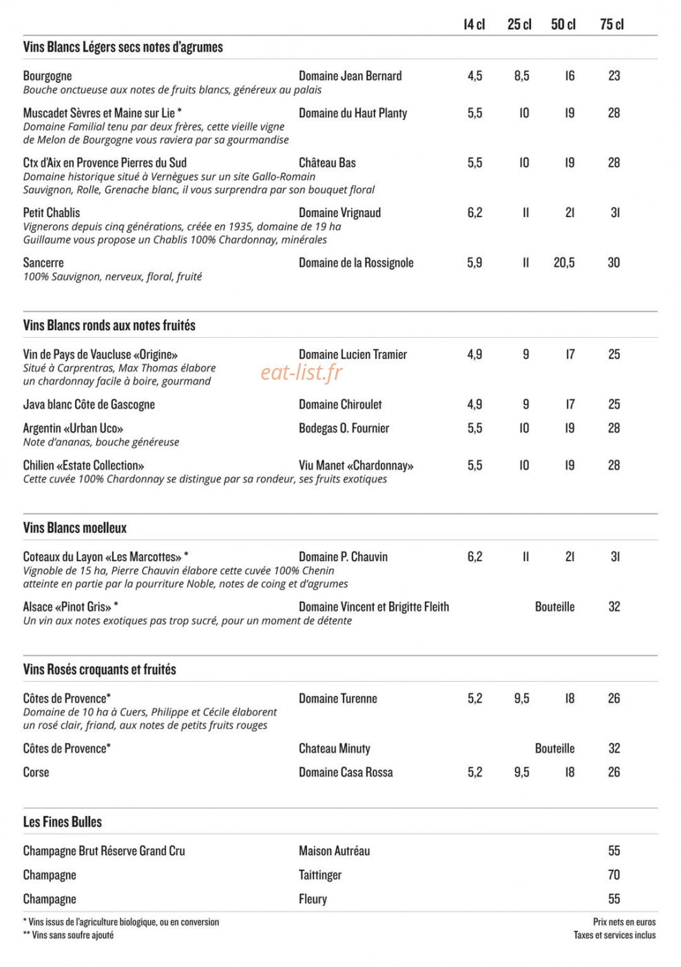 Lézard café — carte page 4