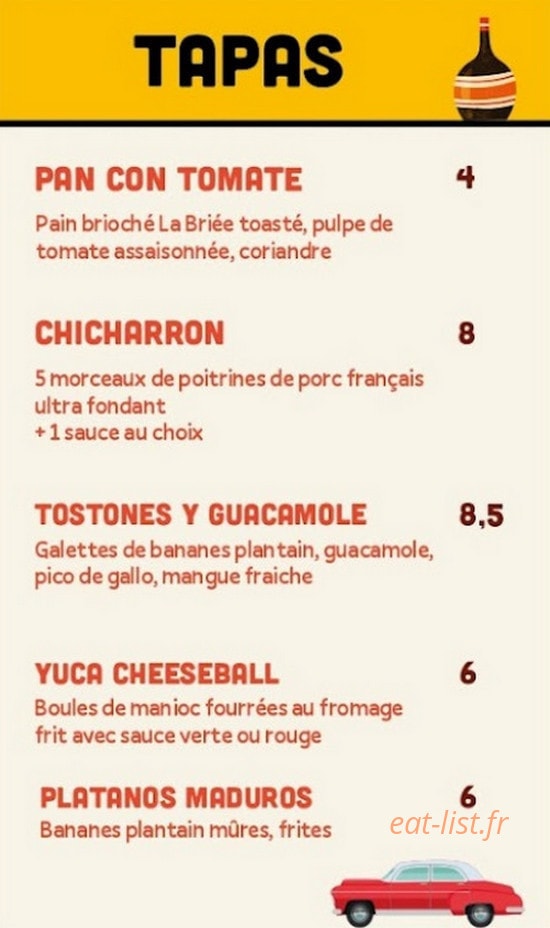 Little Havana — carte page 2