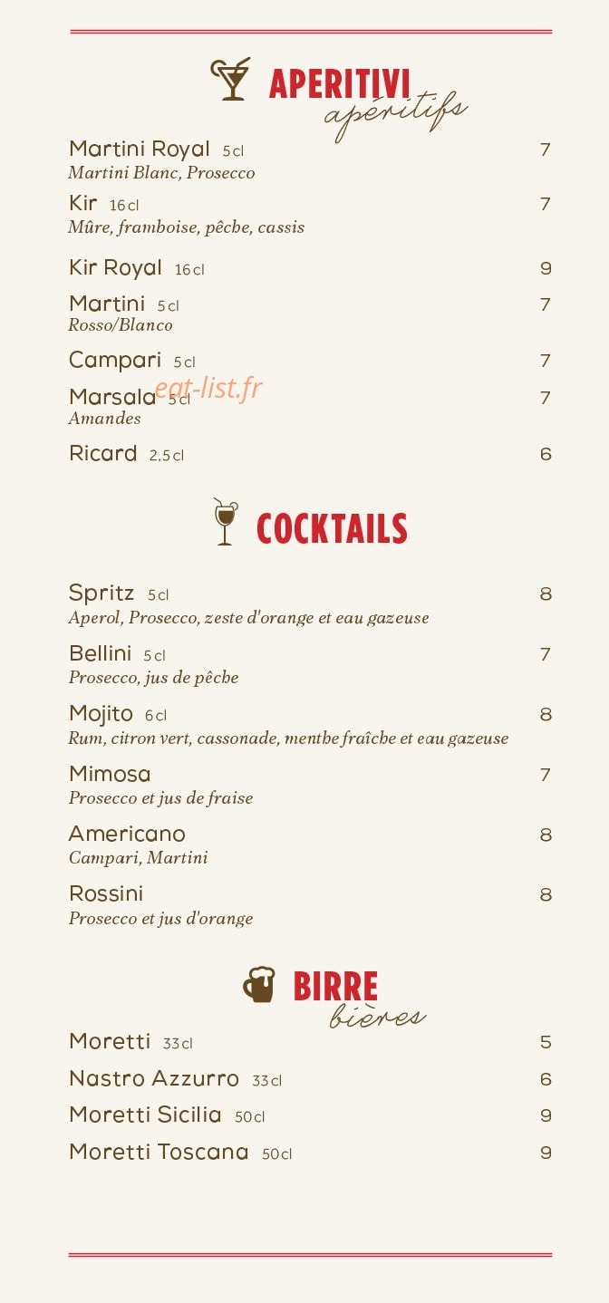 Little Italy Caffe — carte page 4