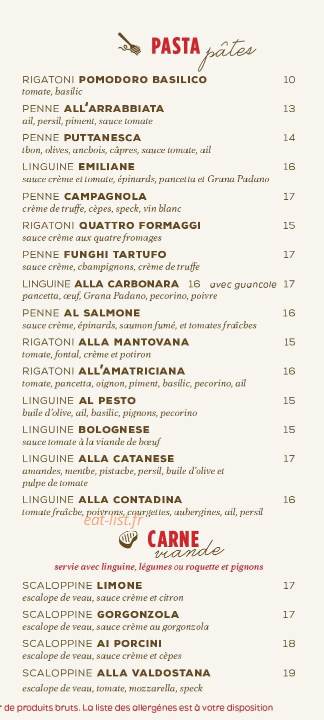 Little Italy Caffe — carte page 3