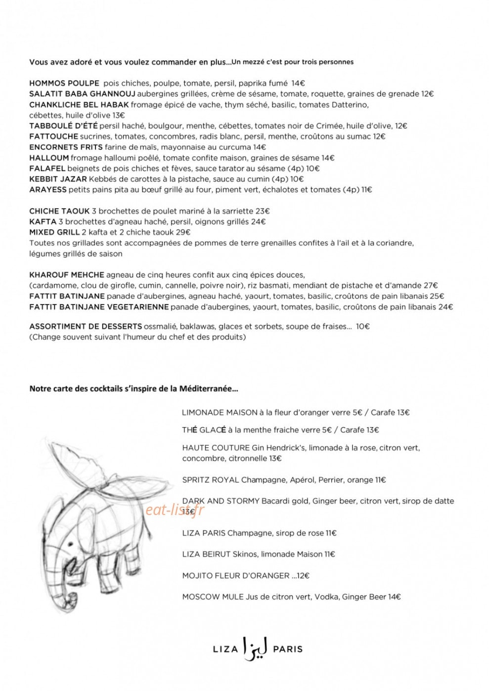 Liza  — carte page 2