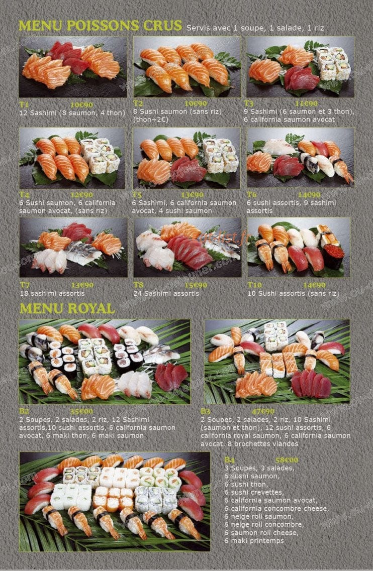 M Sushi — carte page 4