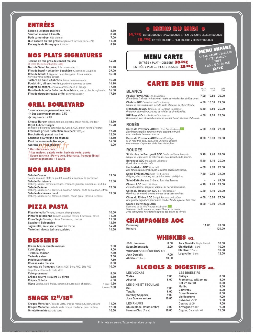 Madeleine — carte page 2
