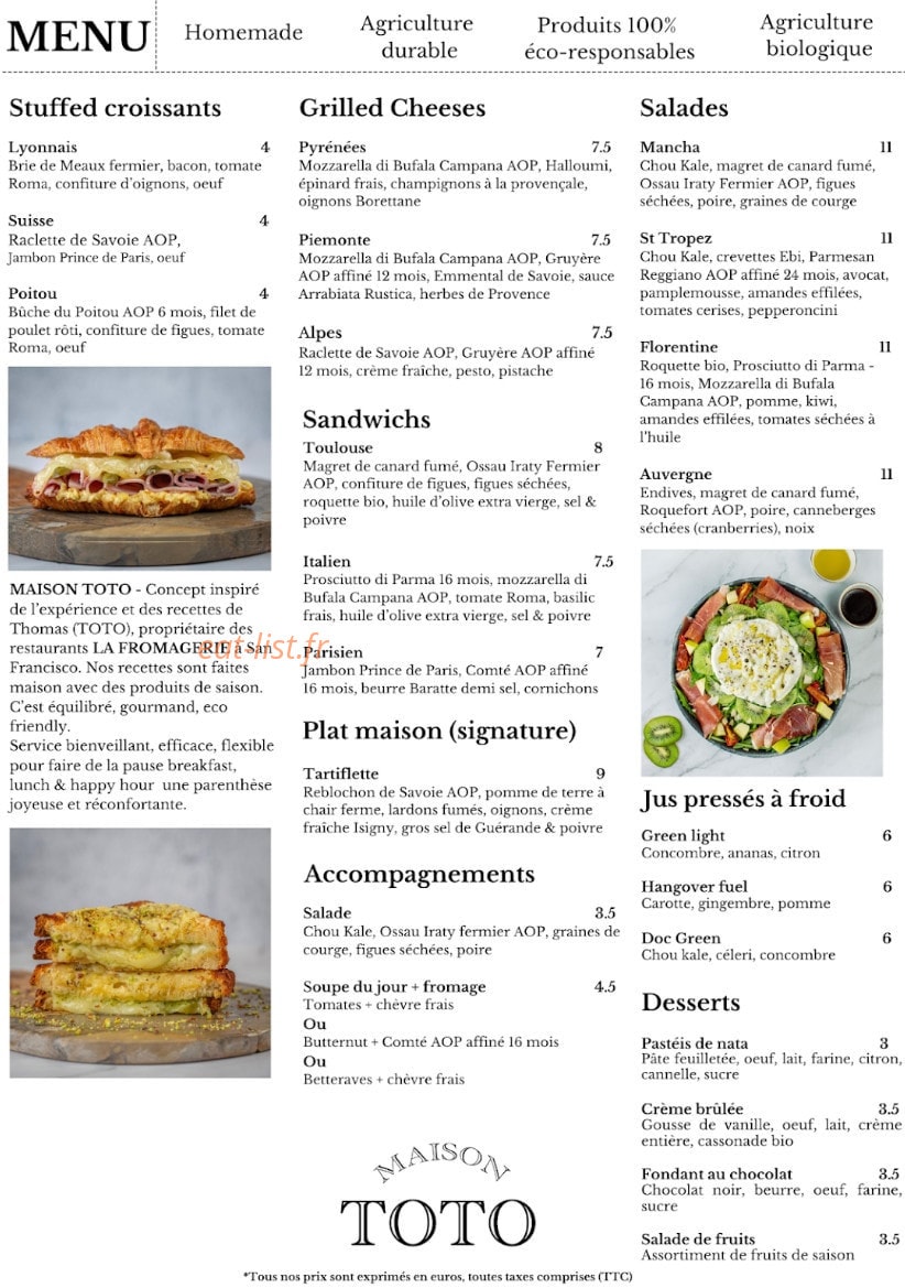 Maison Toto — carte page 1