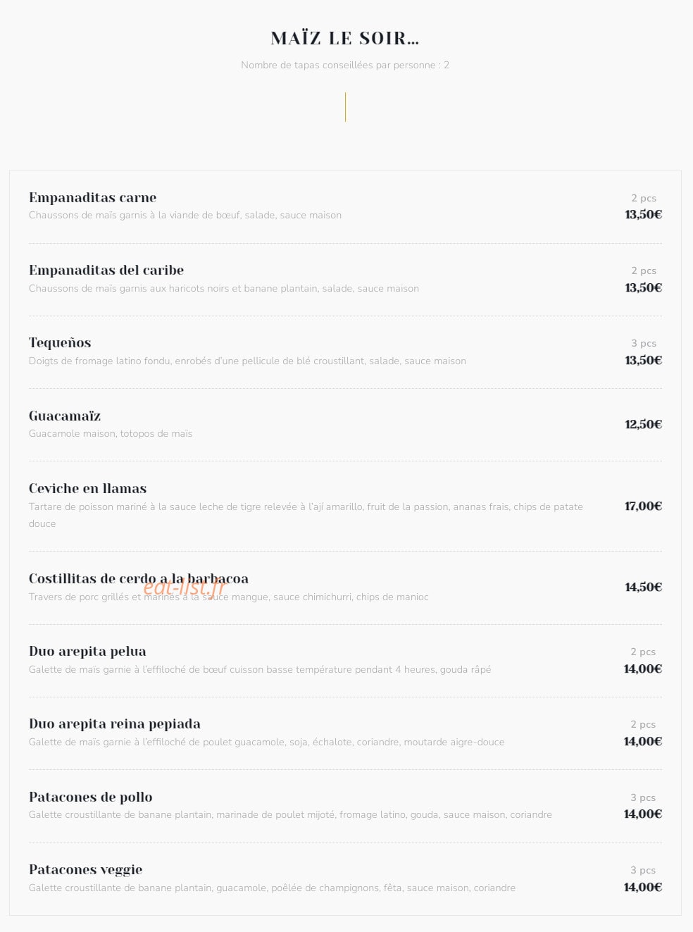 Maïz — carte page 3