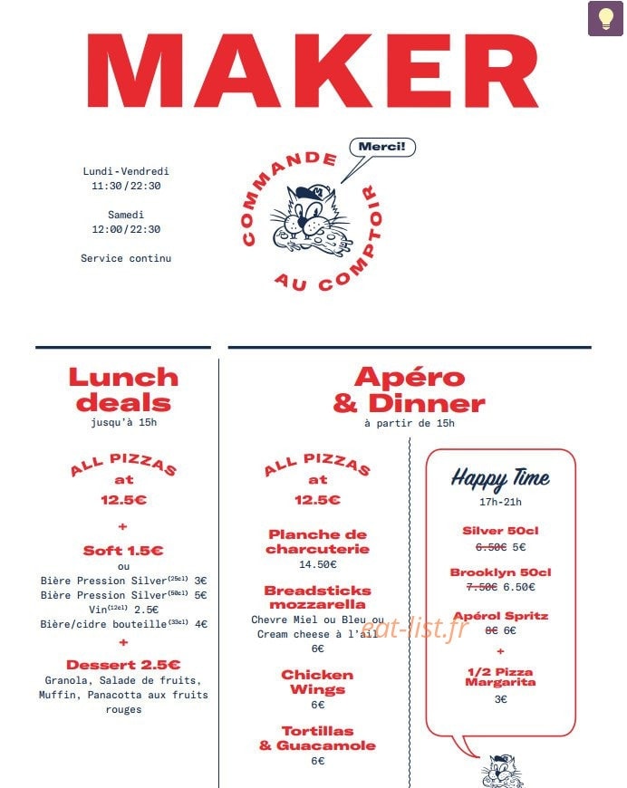 Maker — carte page 1