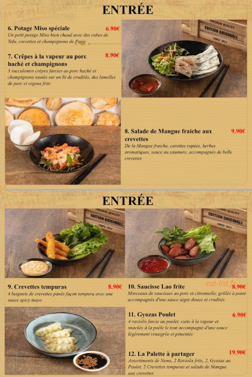 Makuisine Viet — carte page 1