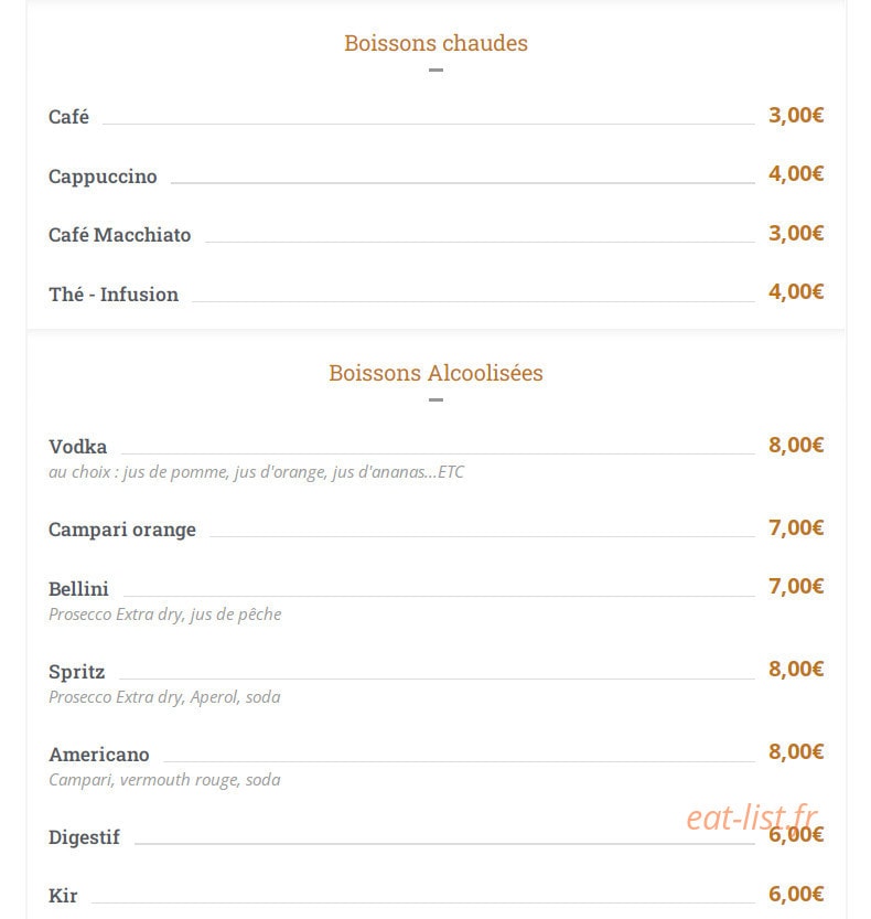 Malibu African Food — carte page 4