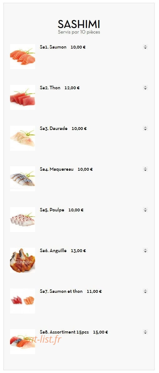 Matsu Sushi — carte page 9