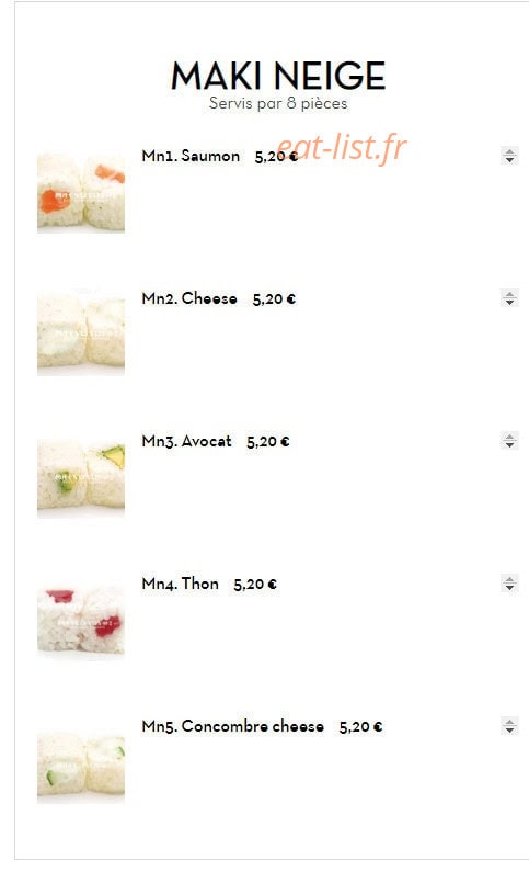Matsu Sushi — carte page 16