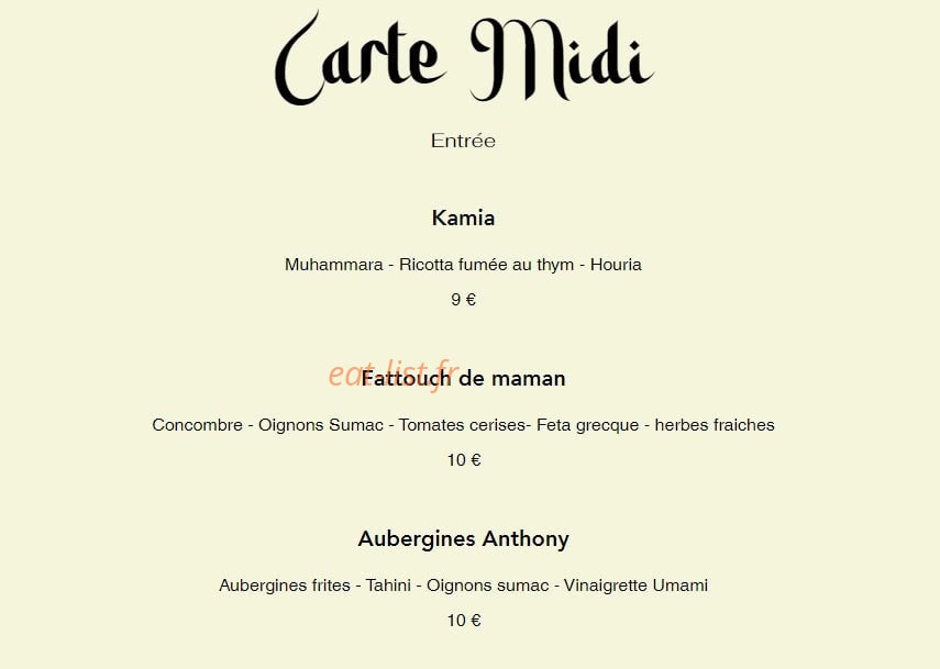 Mirage — carte page 1