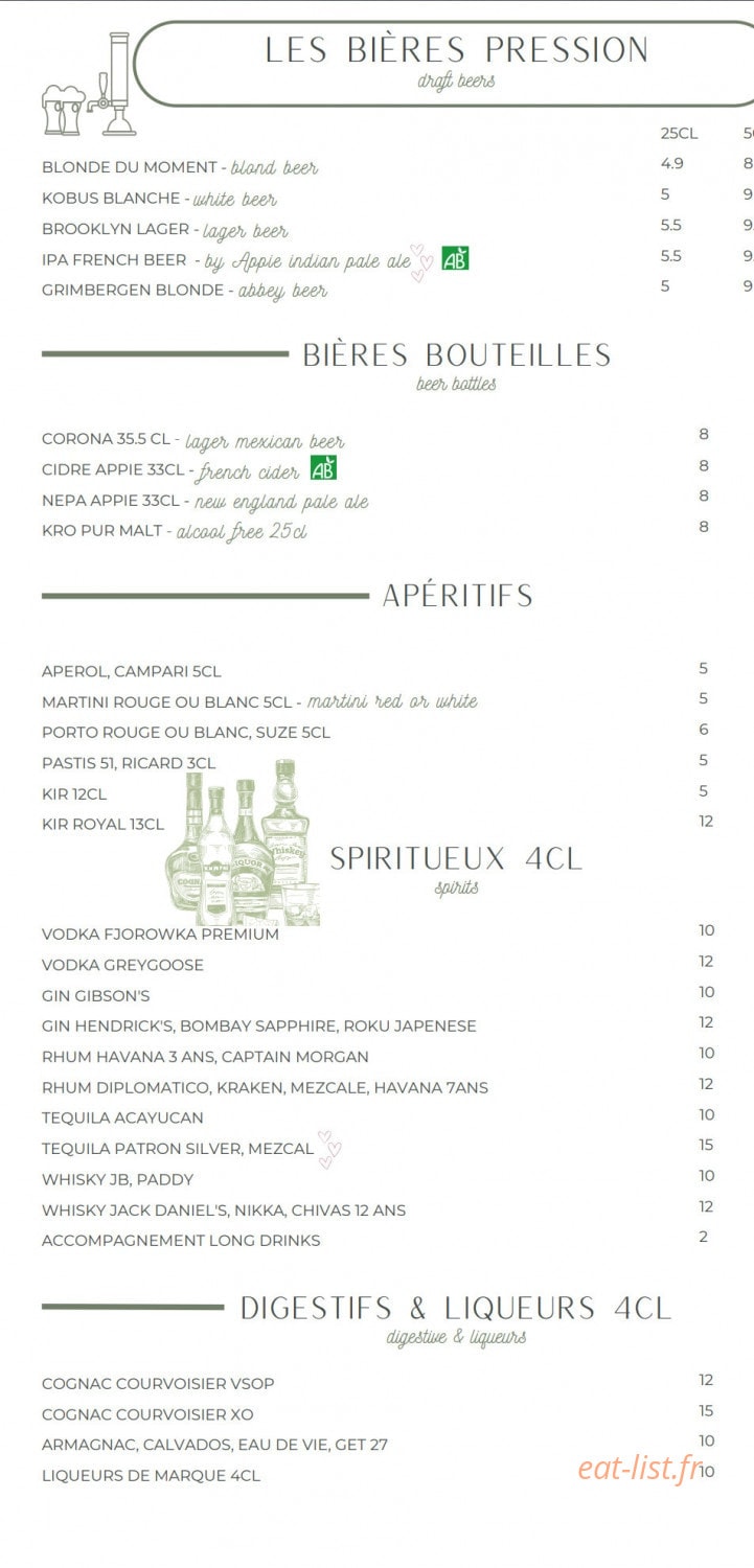 Mon Creme — carte page 9