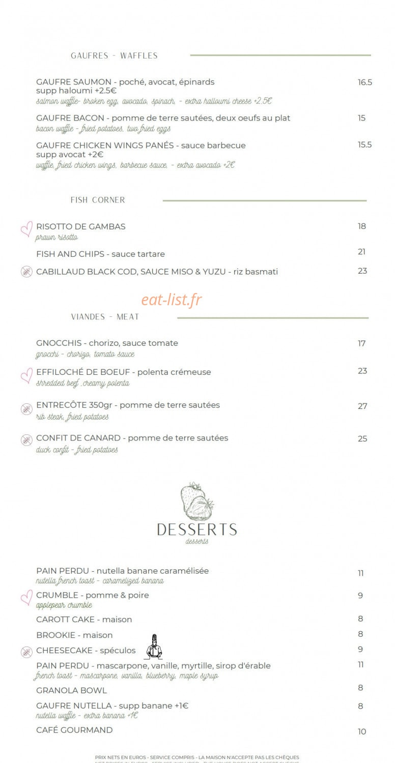 Mon Creme — carte page 4
