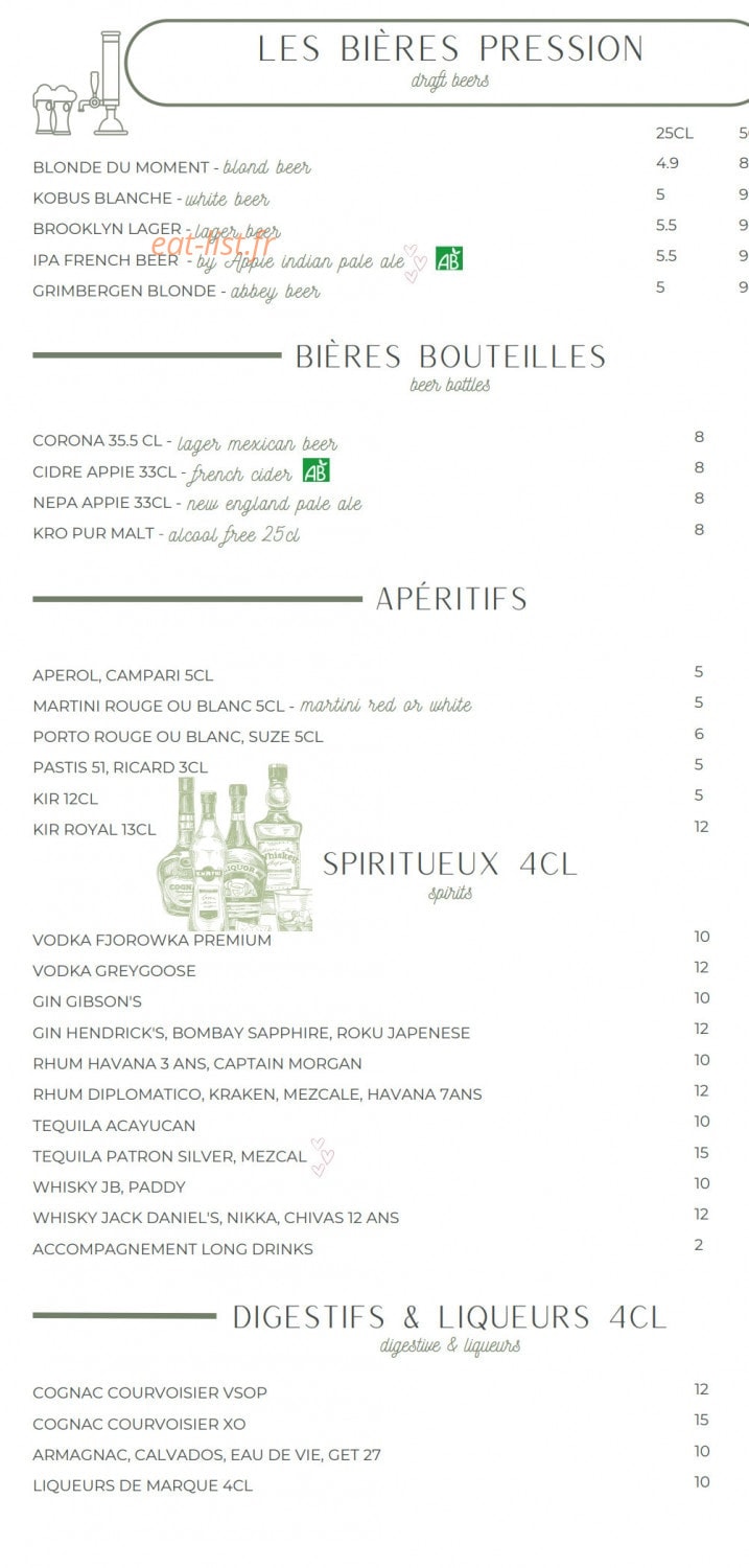 Mon Creme — carte page 5