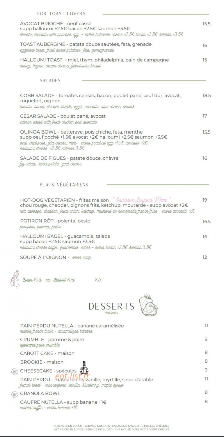 Mon Creme — carte page 8