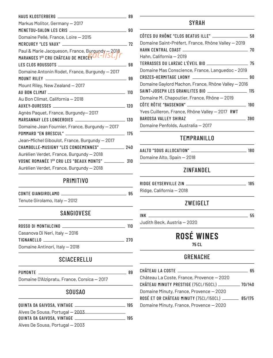 Montecito — carte page 8