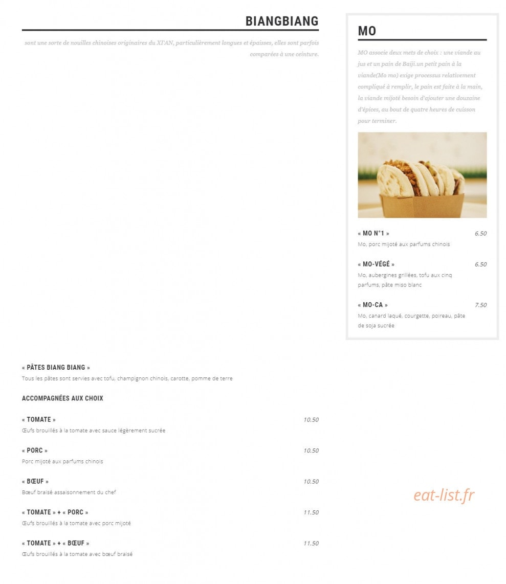 Mr Zhao — carte page 3