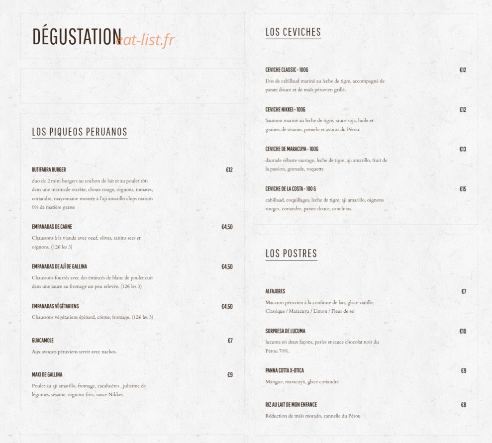 Piscobar — carte page 2