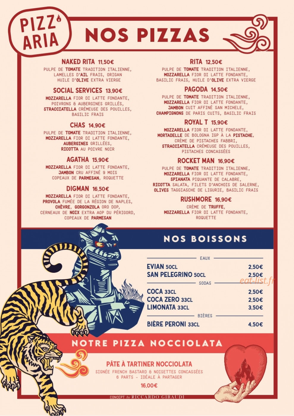 Pizz'Aria — carte page 2