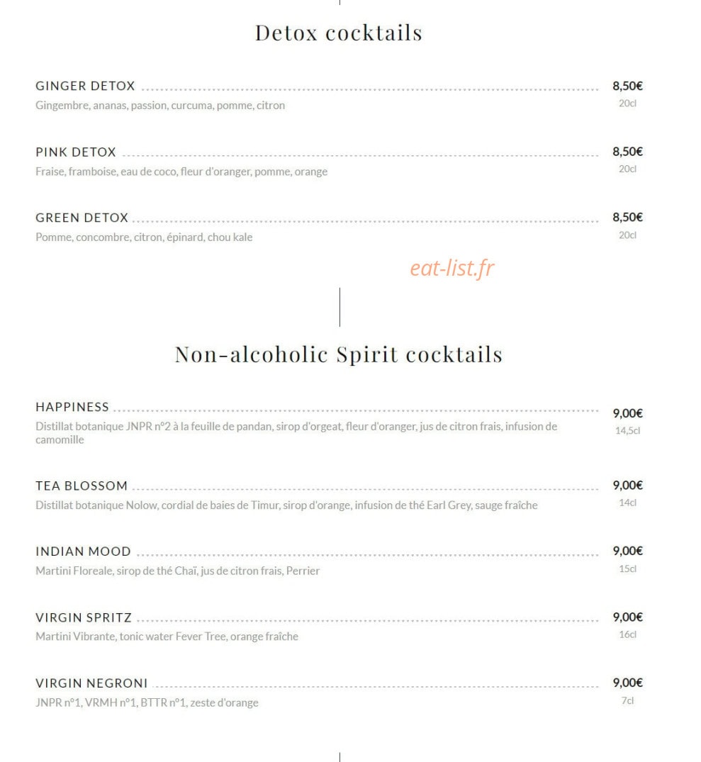Public House Paris — carte page 8