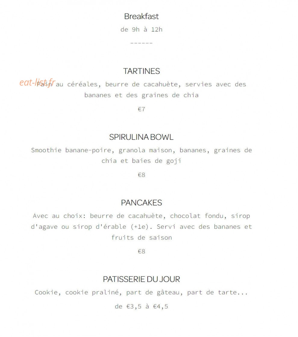 Spirulina Coffee — carte page 2
