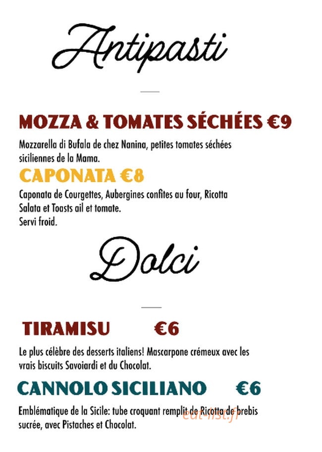 Sugo Pasta Fresca — carte page 2