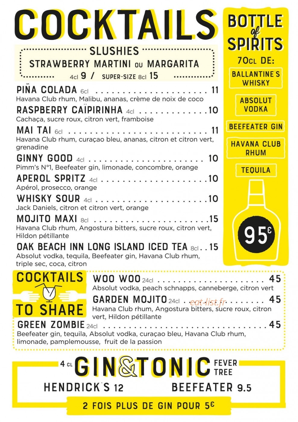 The Frog & Underground — carte page 7
