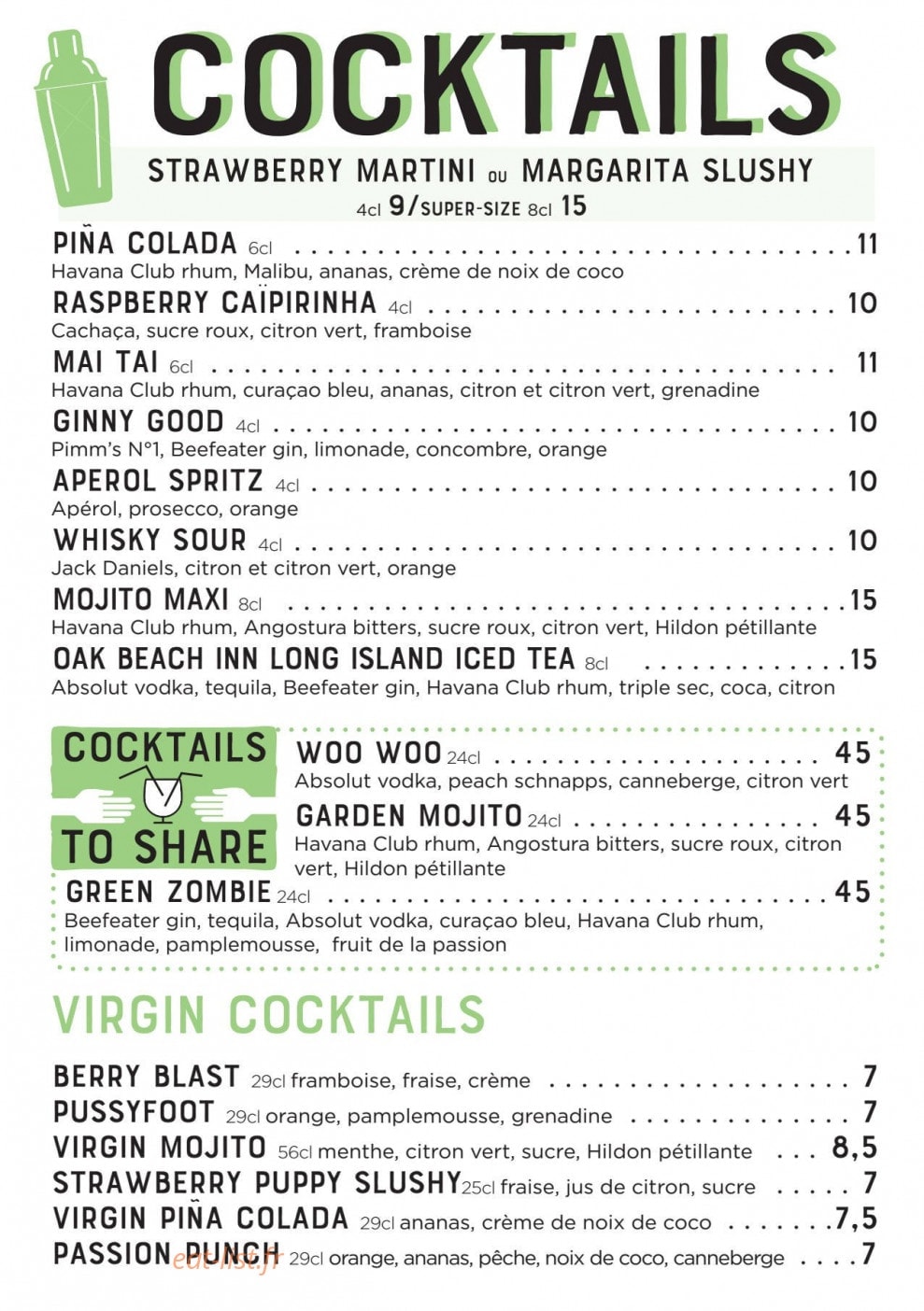 The Frog & Underground — carte page 4