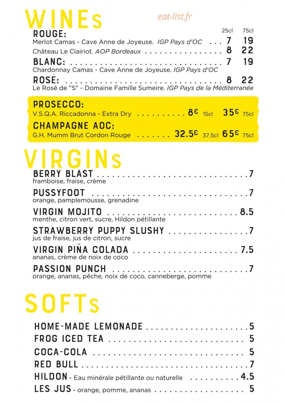The Frog & Underground — carte page 9