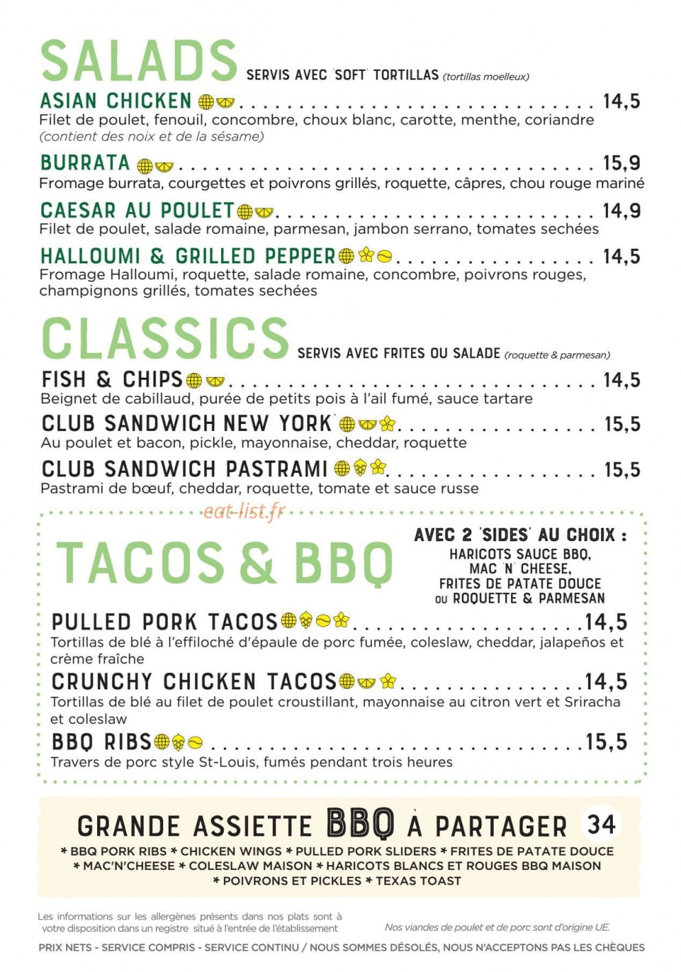 The Frog & Underground — carte page 3
