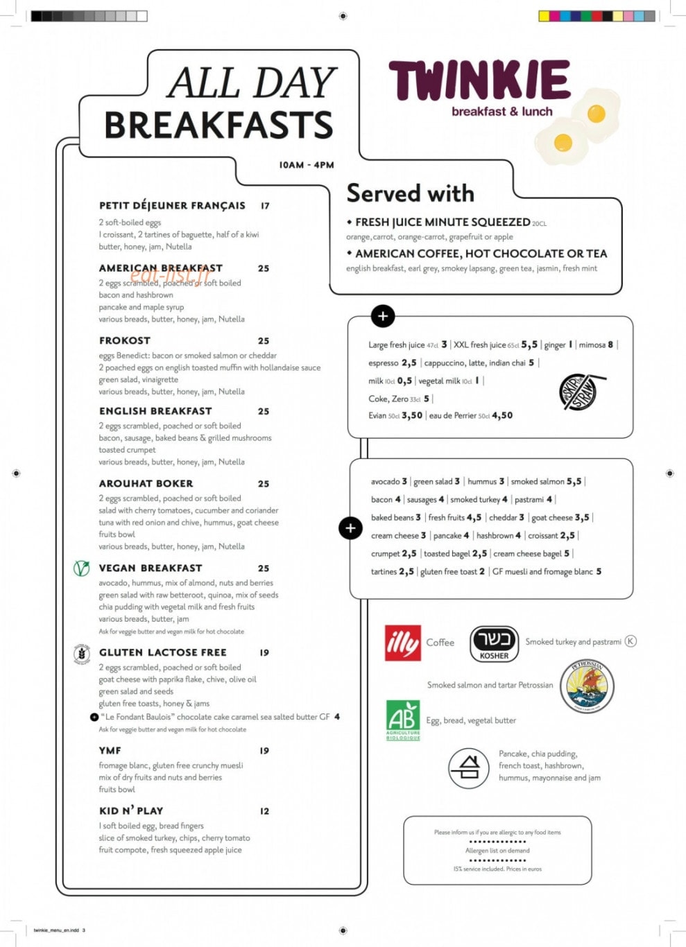Twinkie — carte page 1