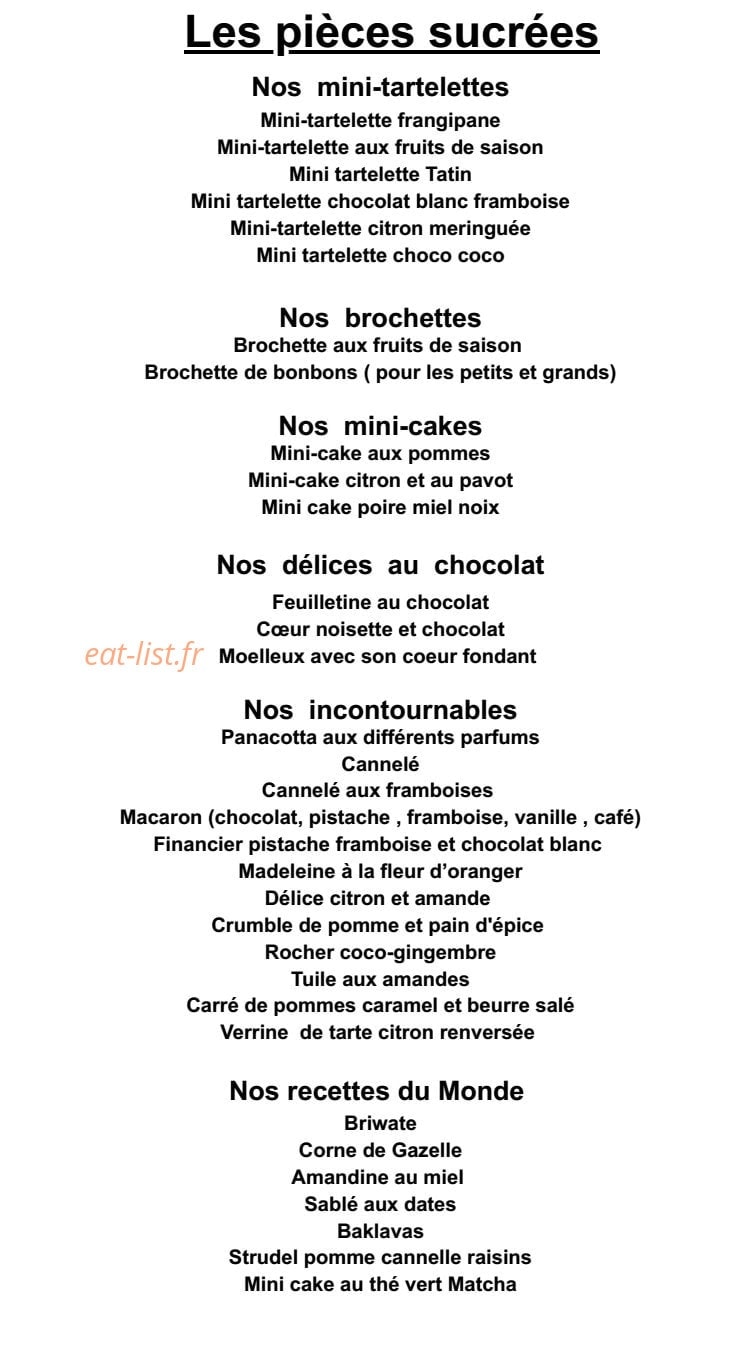 Un Monde Gourmand — carte page 3
