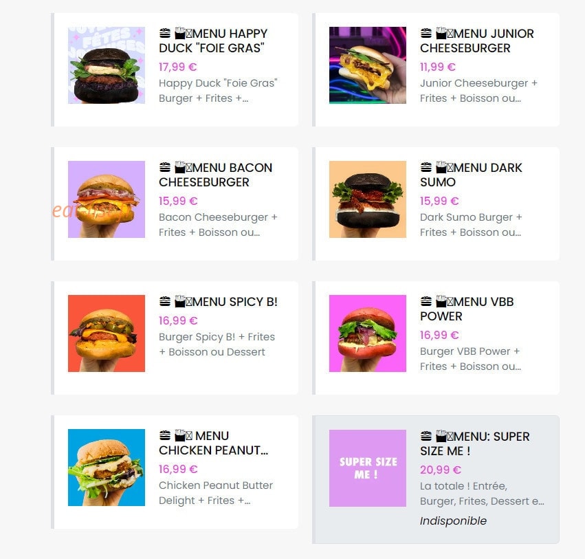 Vegan Sandwich Club — carte page 2
