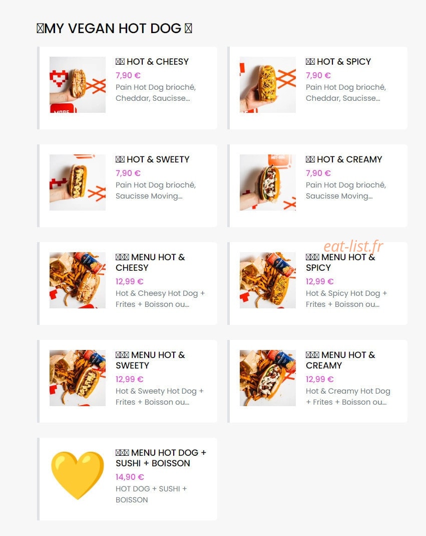 Vegan Sandwich Club — carte page 7