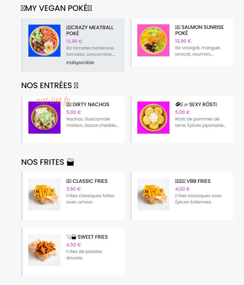 Vegan Sandwich Club — carte page 10