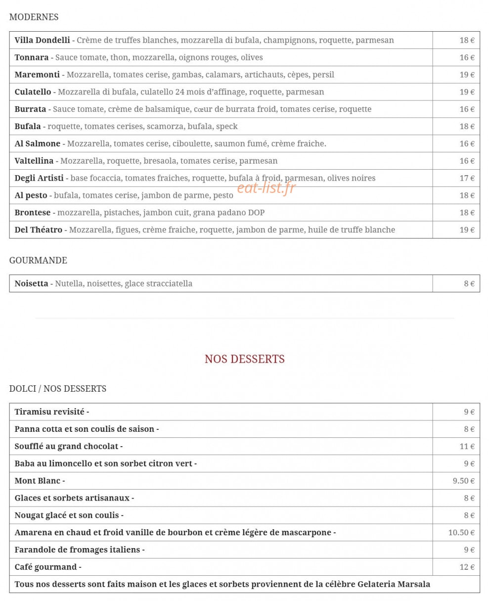 Villa Dondelli — carte page 4