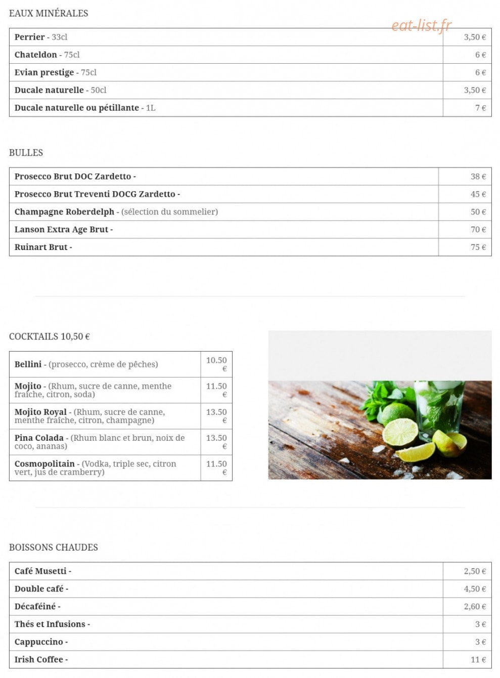 Villa Dondelli — carte page 6