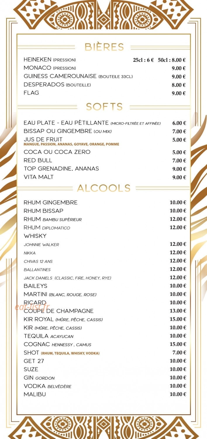 Villa Maasaï — carte page 5