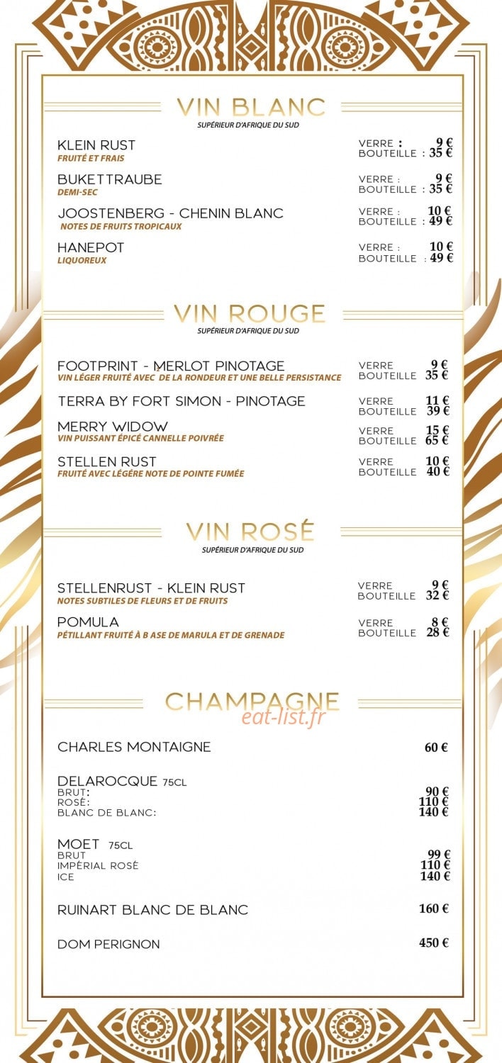 Villa Maasaï — carte page 4