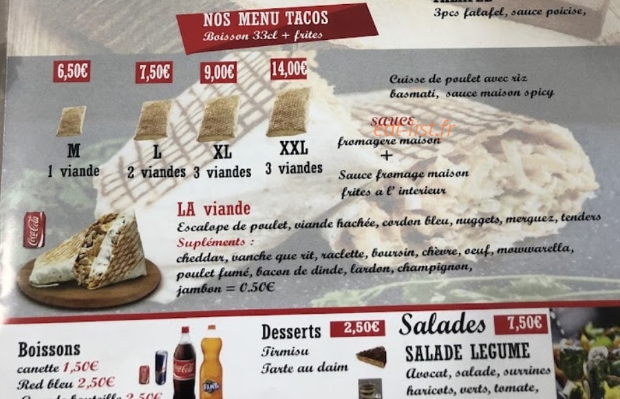 Yummy Food — carte page 2