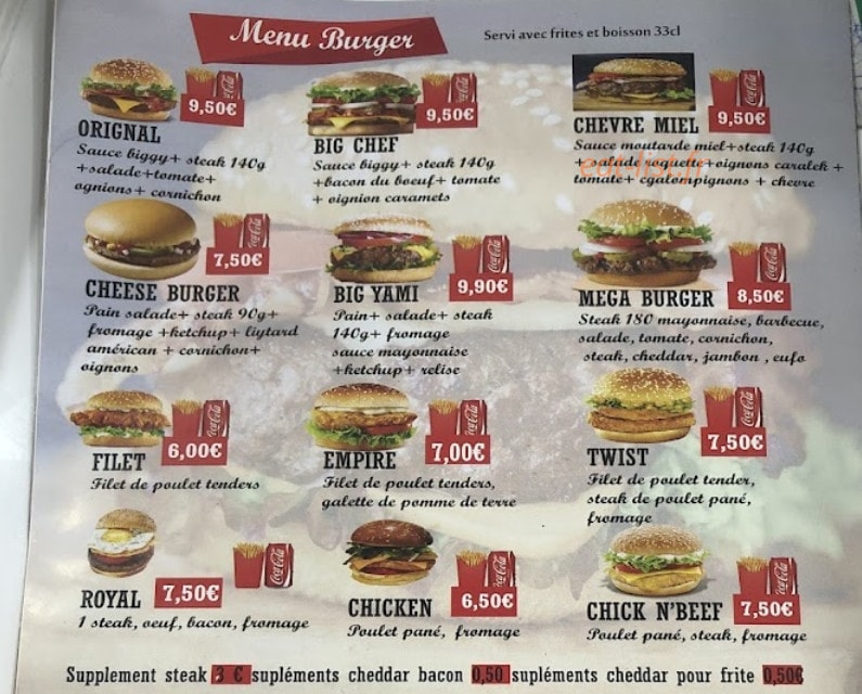 Yummy Food — carte page 3