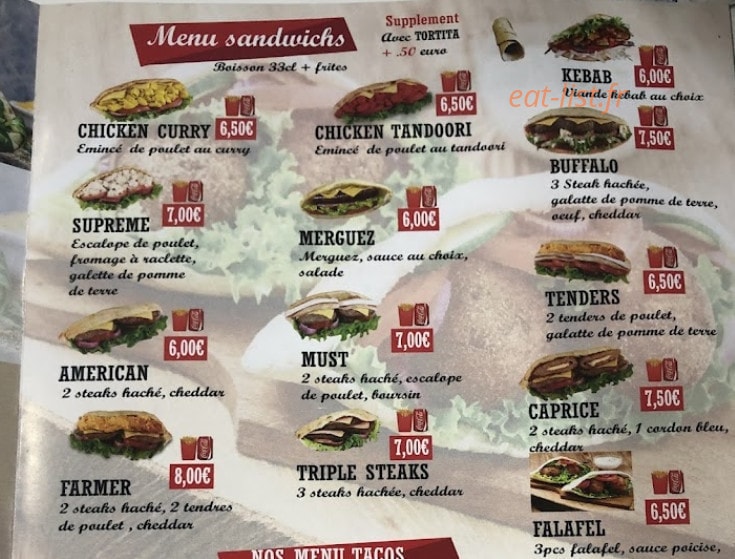 Yummy Food — carte page 1