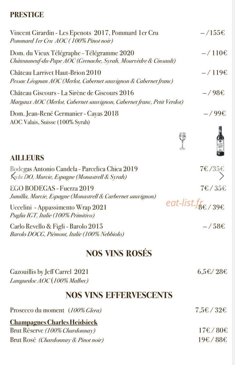 Adonis Wine — carte page 7